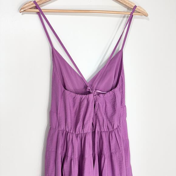 NWT Abercrombie & Fitch Tiered Maxi Dress Flowy | Purple | SZ S - Picture 6 of 10